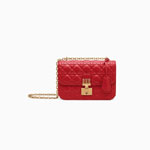 Dioraddict flap bag in red Cannage lambskin M5818CNMJ M48R
