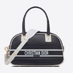 Medium Dior Vibe Classic Bowling Bag Smooth Calfskin M6204OOBR M928