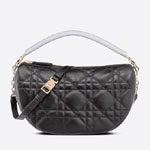 Medium Dior Vibe Hobo Bag Black Cannage Lambskin M7201ONOA M911