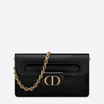 Medium DiorDouble Bag Black Smooth Calfskin M8641UBBU M900