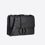 Dior 30 Montaigne Bag Black Grained Calfskin M9203SBFK M989