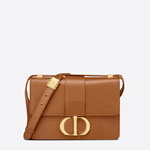 Dior 30 Montaigne Bag Cognac Colored Box Calfskin M9203UMOS M62E