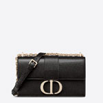 Dior 30 Montaigne Chain Bag Black Grained Calfskin M9208OBAE M900