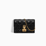 Dioraddict Wallet on Chain clutch in black lambskin S2012CNMJ M900