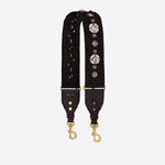 Dior Shoulder Strap Black Camouflage Embroidery S8534CWAH M989
