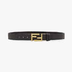 Fendi Reversible Belt Black Roman Leather 7C0344 70J F05TC