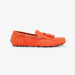 Fendi Loafers Orange Leather Drivers 7D1248 QK9 F0ESM
