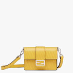 Fendi Micro Flat Baguette Yellow leather bag 7M0311AGLPF0M8A