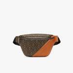 Fendi Brown Fabric Belt Bag 7VA434 AFB4 F1DZA
