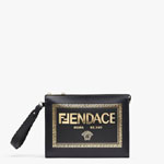 Fendi Flat Pouch Fendace Printed black pouch 7VA491AJJ2F15HM