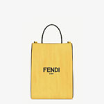Fendi Pack Small Shopping Bag Yellow Leather Bag 7VA512 ADP6 F1CIA