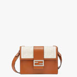 Fendi Flat Baguette Brown leather bag 7VA524A9P6F1DZO