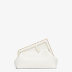 Fendi First Midi White leather bag 8BP137ABVEF0QVL