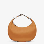 Fendigraphy Medium Brown leather bag 8BR799A5DYF1L2Q