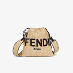 Fendi Sack Small Woven Straw Bag 8BT337 AAYR F1E1I