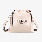 Fendi Pack Medium Pouch Pink Nappa Leather Bag 8BT338 ADM9 F1CN7
