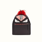 Fendi backpack in nylon and leather with bag bugs eyes 8BZ0357ZPF03B0