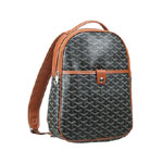 Goyard Chevron Black And Tan Backpack GOY10858