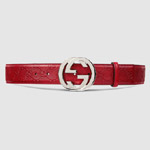 Guccissima belt with interlocking G 114984 AA61N 6420
