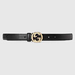 Gucci Leather belt with interlocking G buckle 370717 AP00G 1000