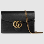 Gucci GG Marmont leather mini chain bag 401232 A7M0T 1000