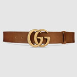 Gucci Leather belt with Double G buckle 409416 CVE0T 2535