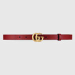 Gucci GG Marmont leather belt with shiny buckle 409417 0YA0O 6638