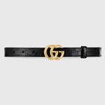 Gucci GG Marmont caimn belt with shiny buckle 409417 E7I0O 1000