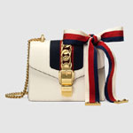 Gucci Sylvie leather mini chain bag 431666 CVLEG 8605