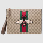 Gucci GG Supreme mens bag with bee 433665 K2LWT 8967