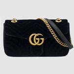 Gucci GG Marmont velvet shoulder bag 443497 K4D2T 1000