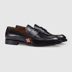Gucci Leather loafer with Web 450990 DKG20 1060