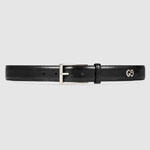 Gucci Leather belt with GG detail 474313 DT90N 1000