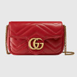 Gucci GG Marmont matelasse leather super mini bag 476433 DSVRT 6433
