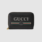 Gucci Print leather card case 496319 0GCAT 8163