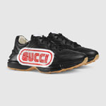 Rhyton Gucci print leather sneaker 523609 DRW00 1000