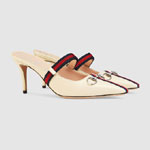 Gucci Mid-heel slide with Web 549617 0HEX0 9576