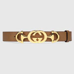 Gucci Leather belt with Interlocking G Horsebit 550122 AP00G 2837