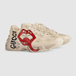 Gucci Rhyton sneaker with mouth print 552093 A9L00 9522