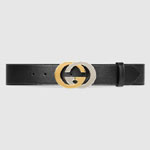 Gucci Leather belt Interlocking G buckle 574808 0YA0X 1000