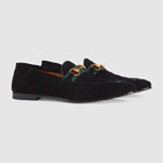 Gucci Mens suede Horsebit loafer with Web 581513 1M620 1074