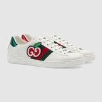 Gucci Mens Ace sneaker with GG apple 611376 DOPE0 9064