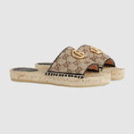 Gucci Womens GG matelasse canvas espadrille sandal 620120 KQWM0 9765