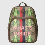 Gucci Pineapple GG Supreme backpack 636654 URRBT 8667
