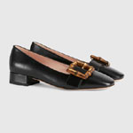 Gucci ballet flat with bamboo buckle 658856 C9D00 1000