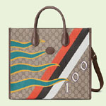 Gucci Medium tote with geometric print 674148 UQHHG 8678