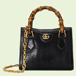 Gucci Diana lizard mini bag 675800 LUZ0G 1000