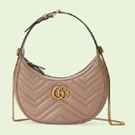 Gucci GG Marmont half-moon-shaped mini bag 699514 DTDHT 5729