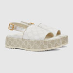 Gucci platform GG sandal Supreme 701153 96G60 9061