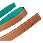 Hermes 24mm womens reversible leather strap in Swift Epsom calfskin H052150CACF